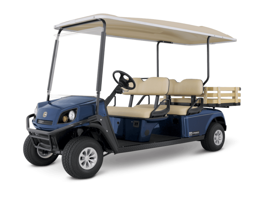 Golfette électrique 4 places bleue