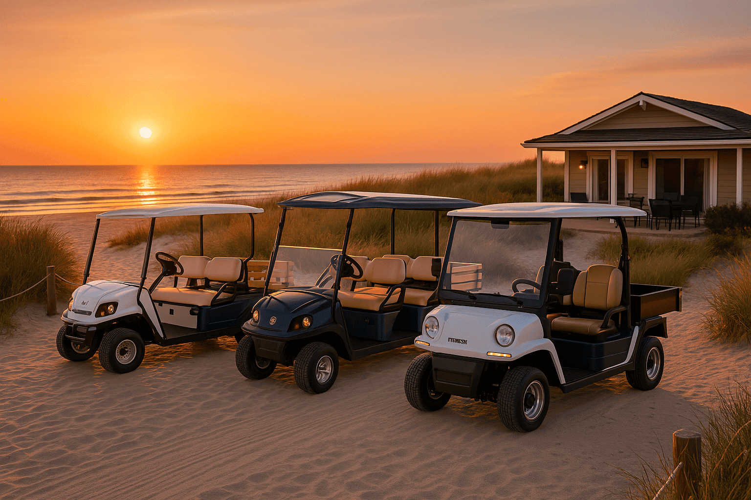 Le blog 5 golfette pour camping face a la plage