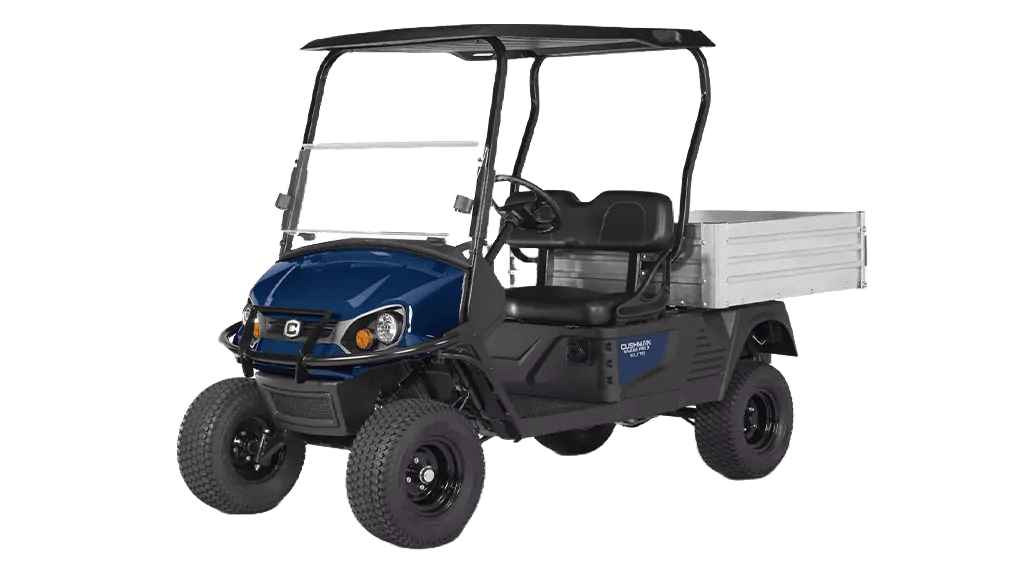 Cushman Hauler Pro, utilitaire électrique 2 places avec benne pour collectivité, industrie, sites logistiques ou RSE