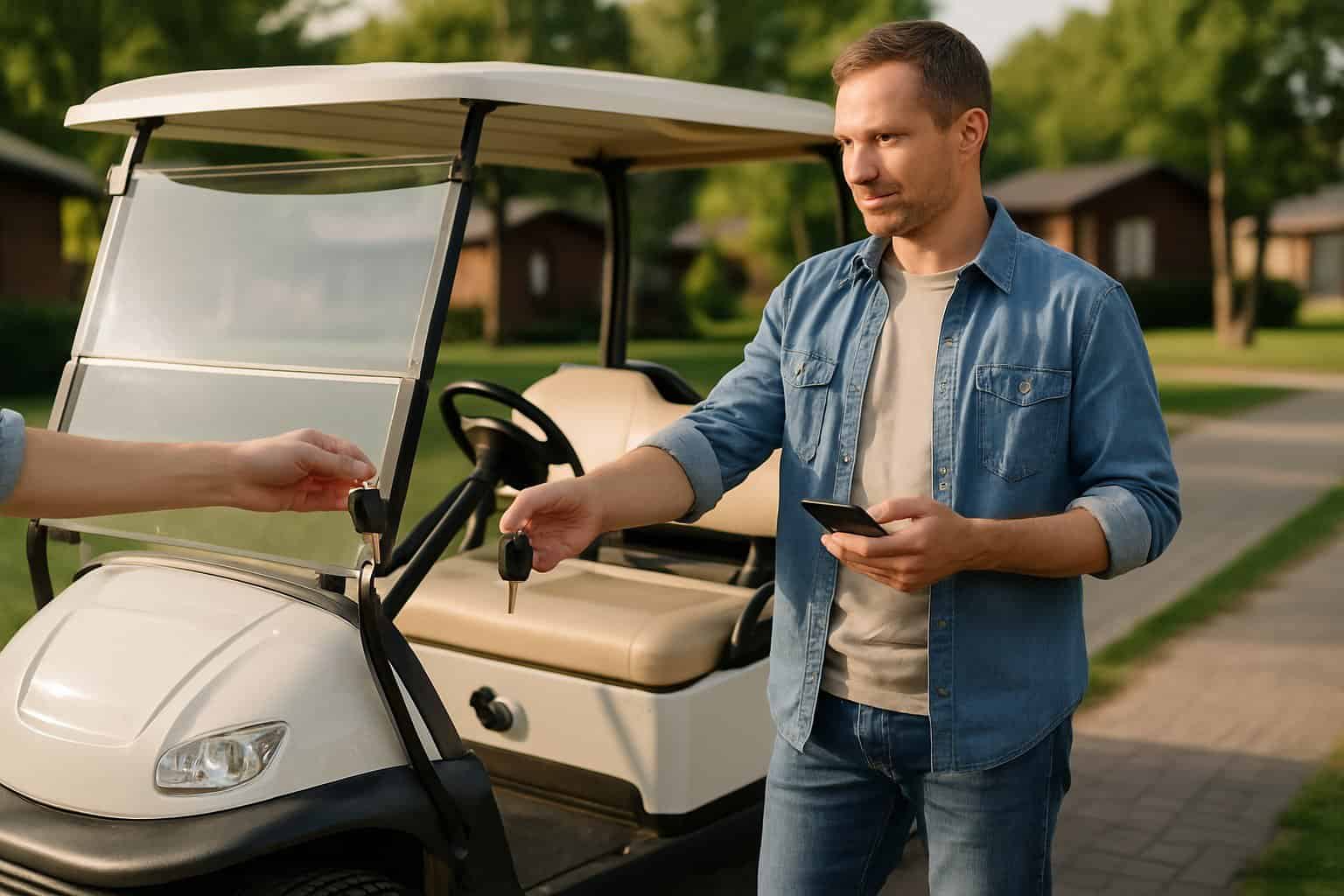 Used golf cart ready to be made profitable