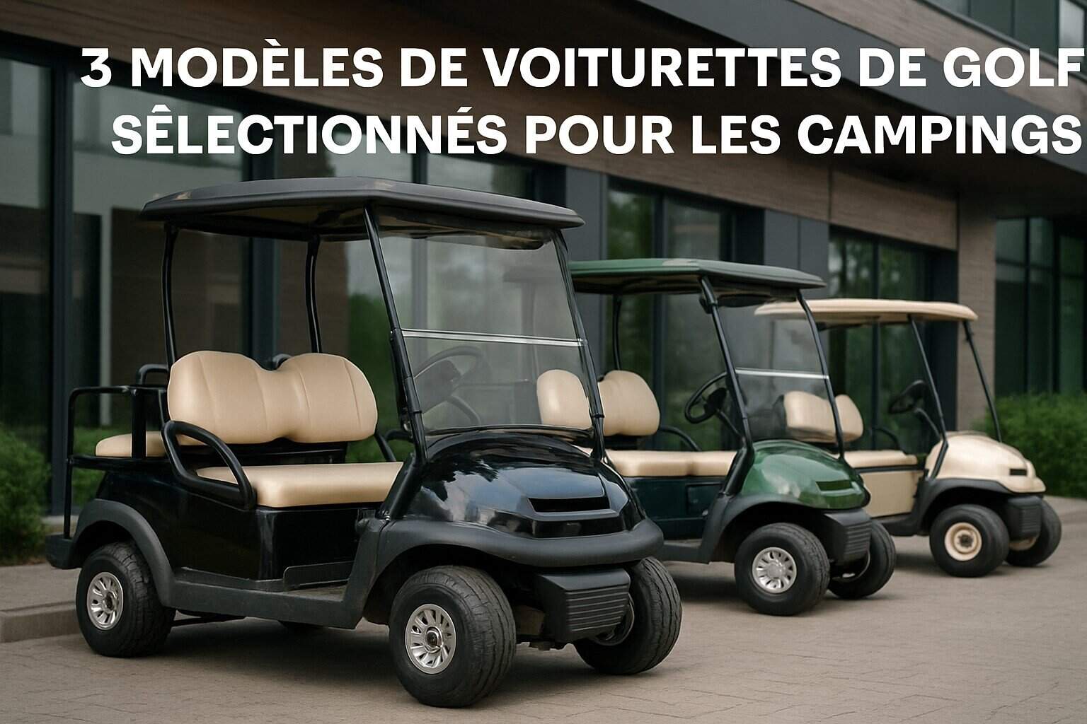 3 modèles de voiturettes de golf sélectionnés pour les campings 1 Image centrale illustrant l’article