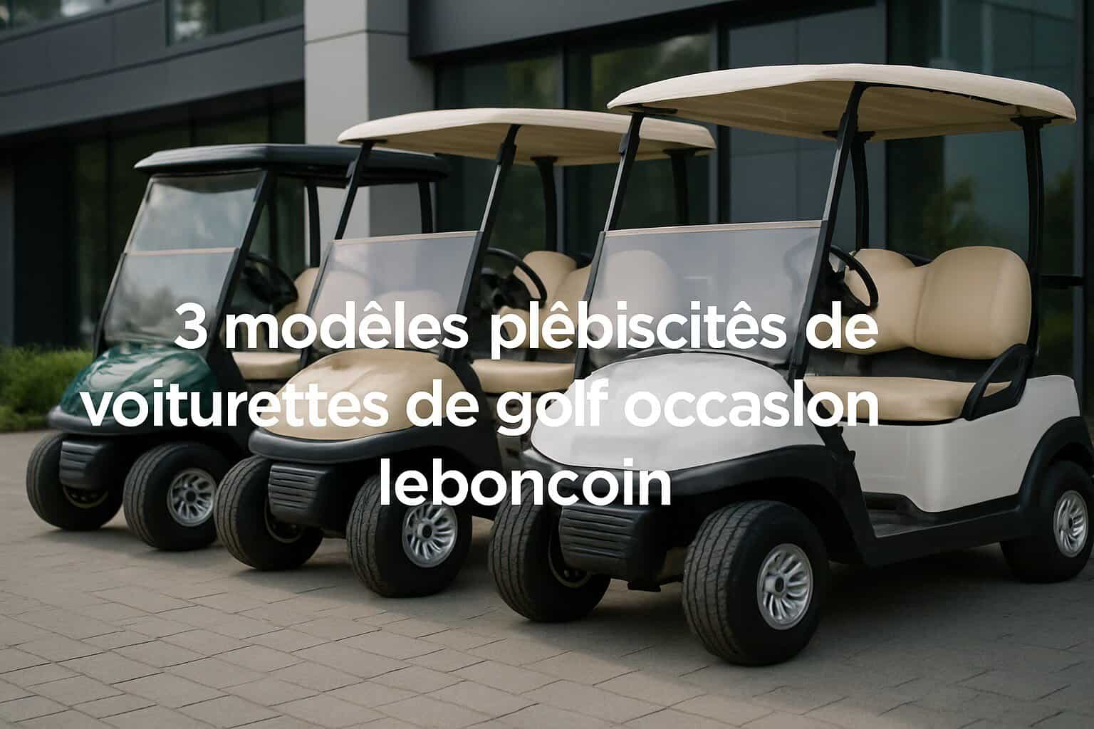 3 modèles plébiscités de voiturettes de golf occasion Le Bon Coin 1 Image centrale illustrant l’article