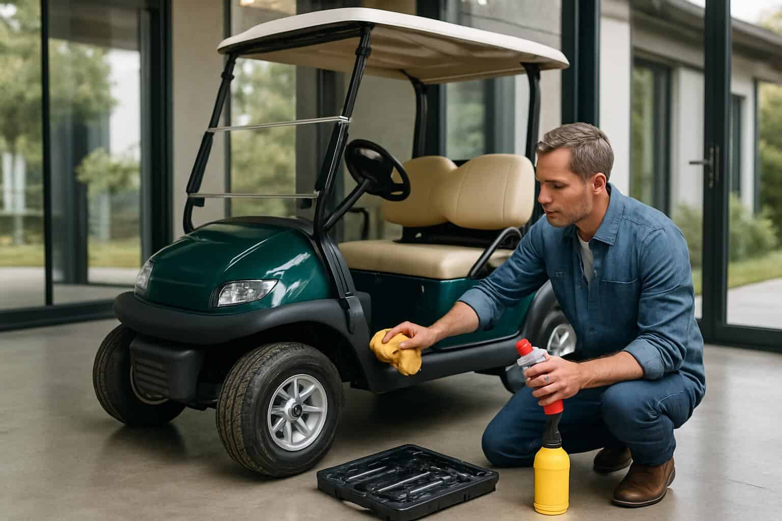 Maintenance of a used golf cart