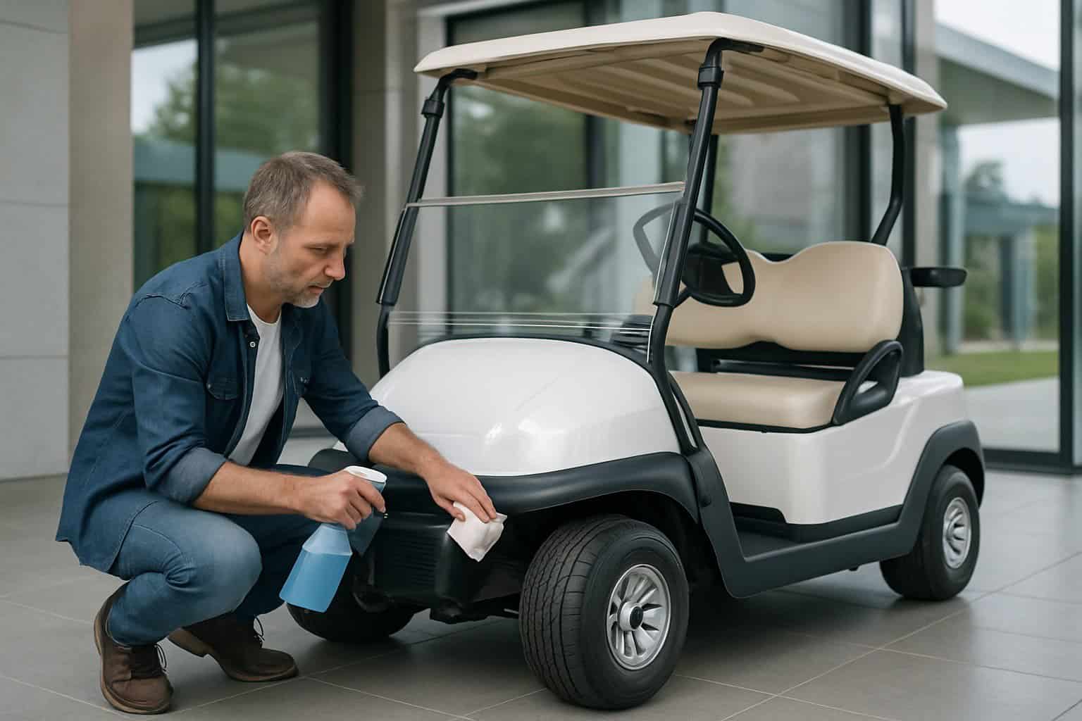 Maintaining a golf cart