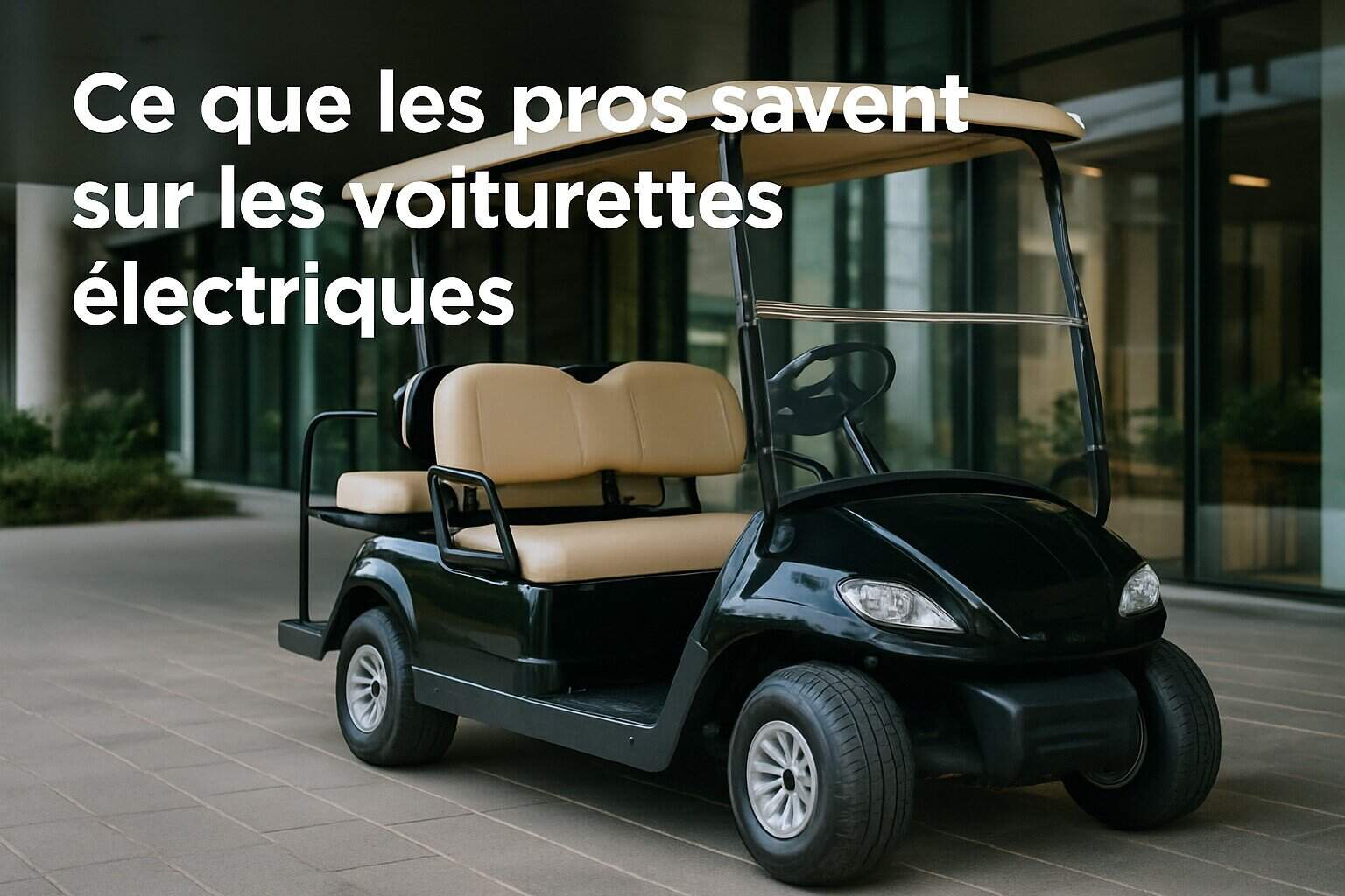 Ce que les pros savent sur les voiturettes électriques 1 Image centrale illustrant l’article