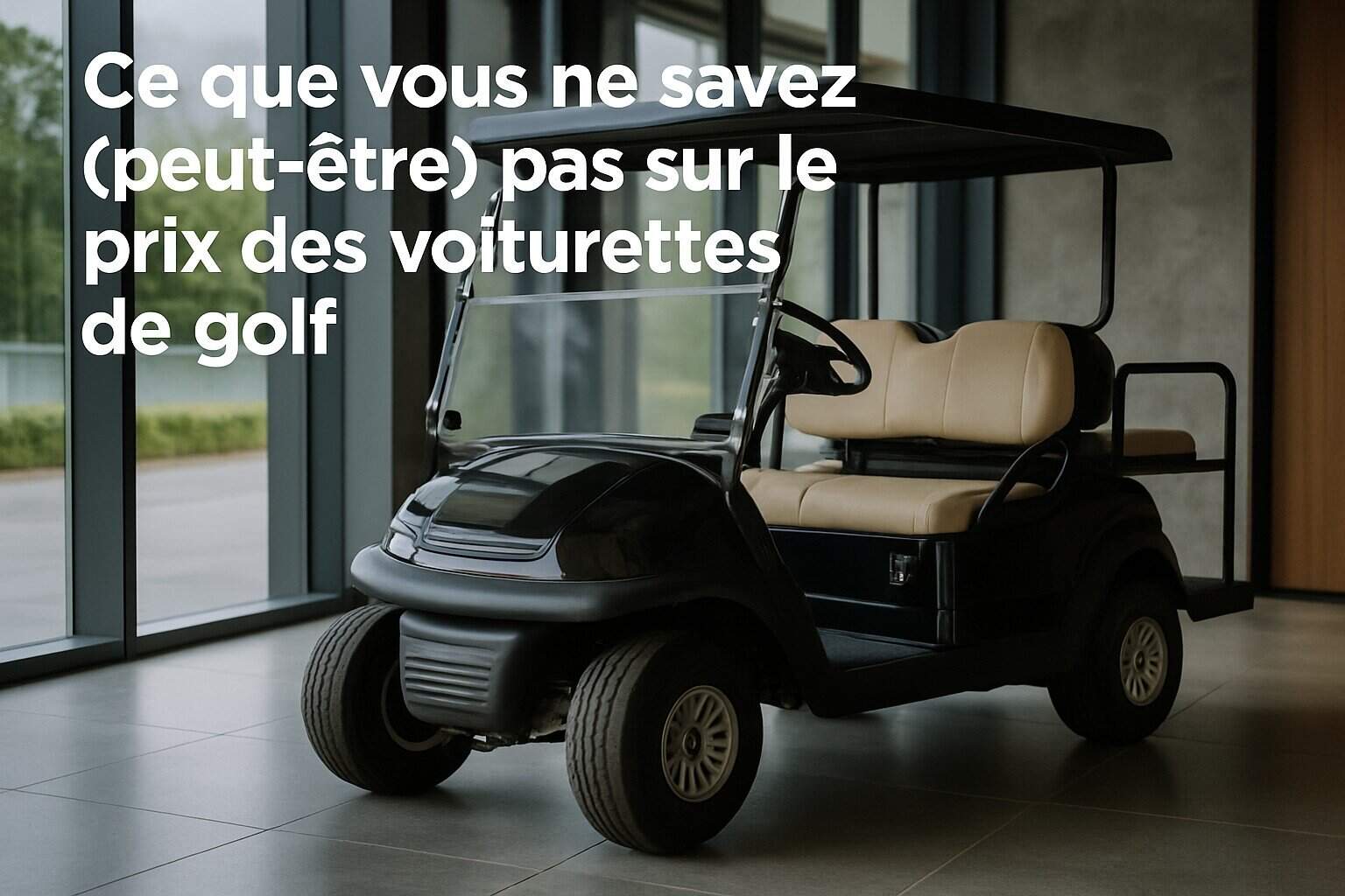 Ce que vous ne savez (peut-être) pas sur le prix des voiturettes de golf 1 Image centrale illustrant l’article