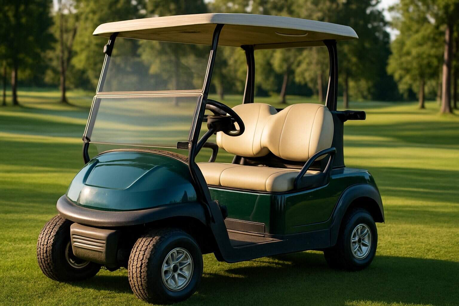 Le blog 2 Golf cart sur un parcours