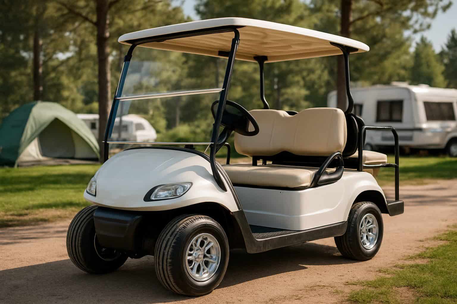 Golf cart suitable for camping