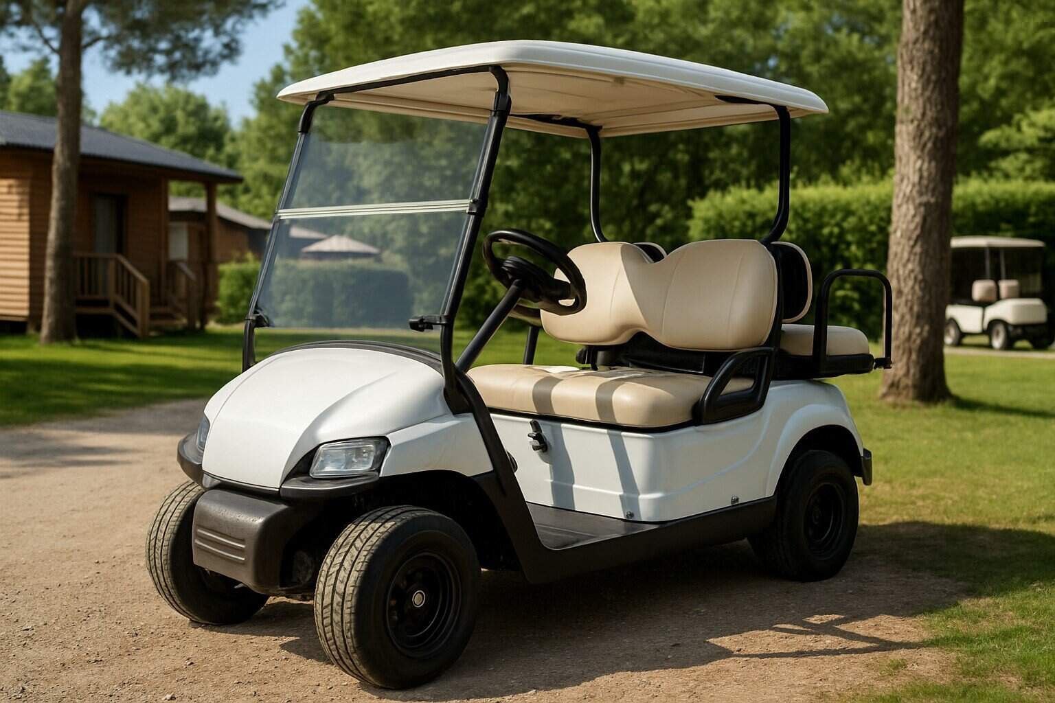 Golf cart suitable for camping