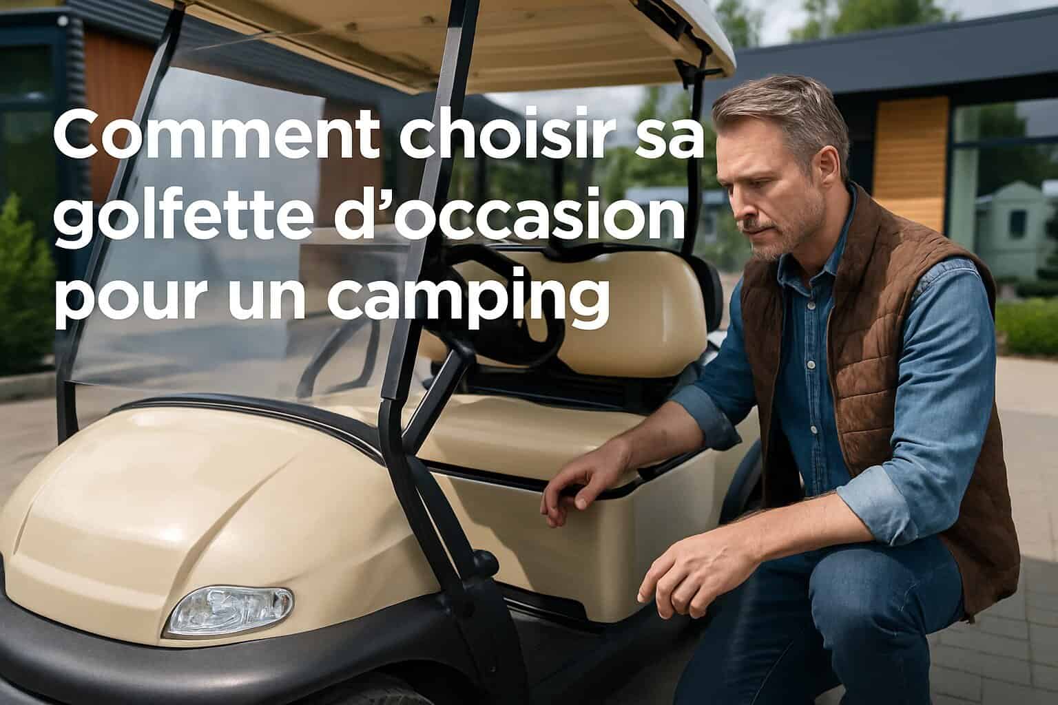 Comment choisir sa golfette d'occasion pour un camping 1 Image centrale illustrant l’article