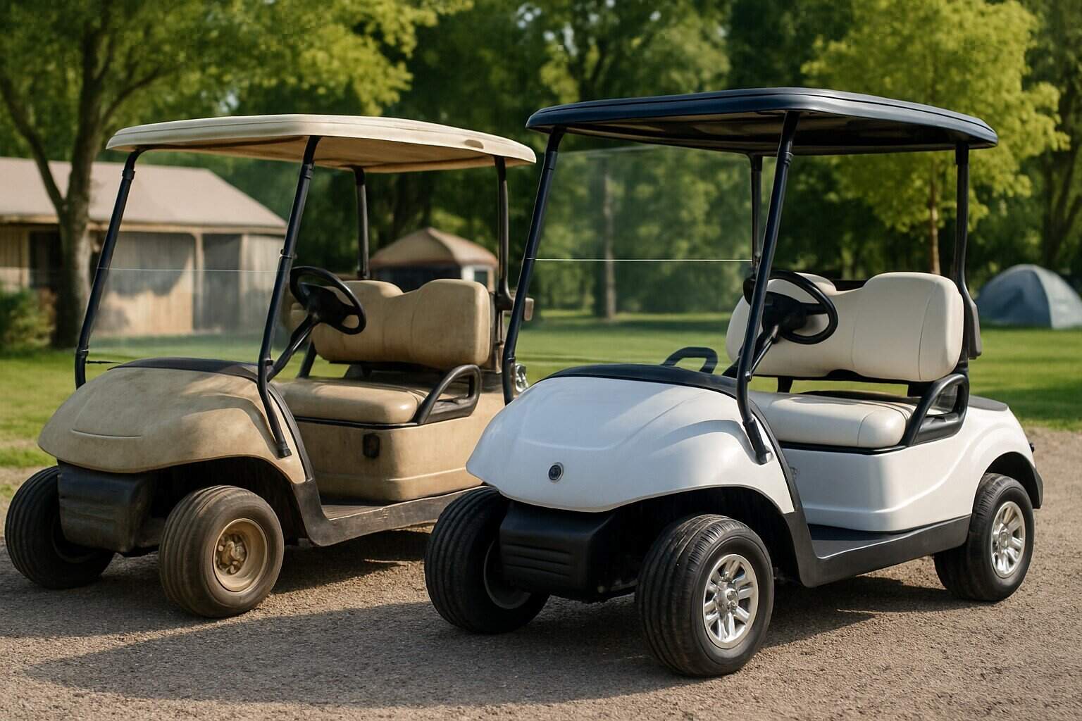 Used and new golf carts for camping