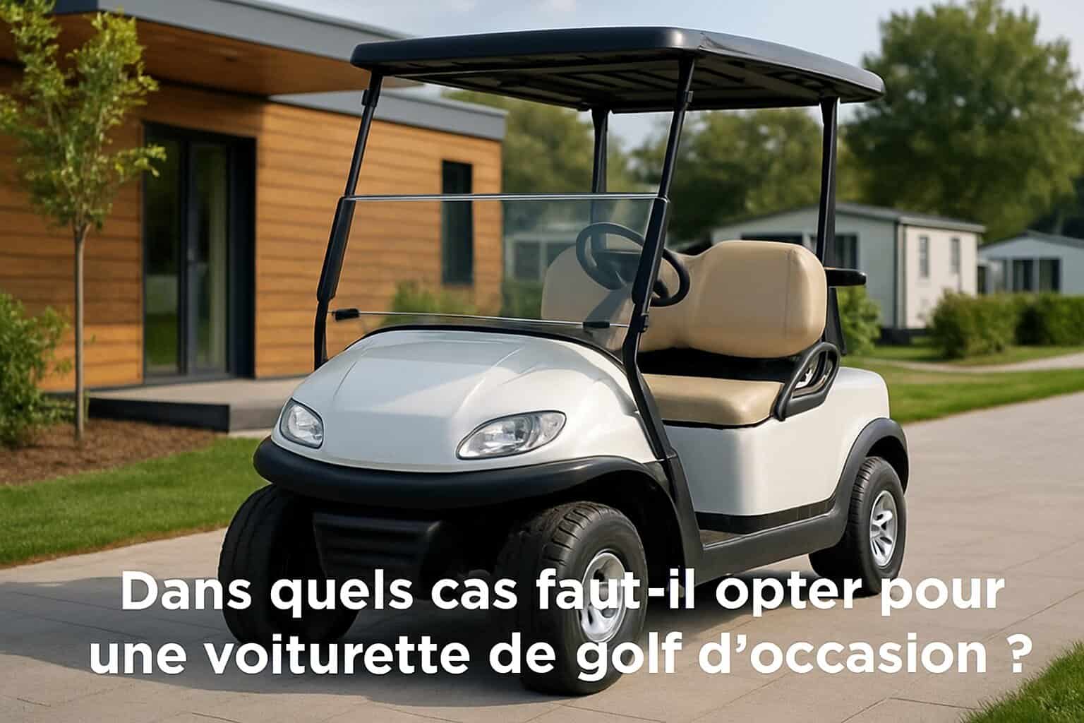 Dans quels cas opter pour une voiturette de golf d'occasion ? 1 Image centrale illustrant l’article