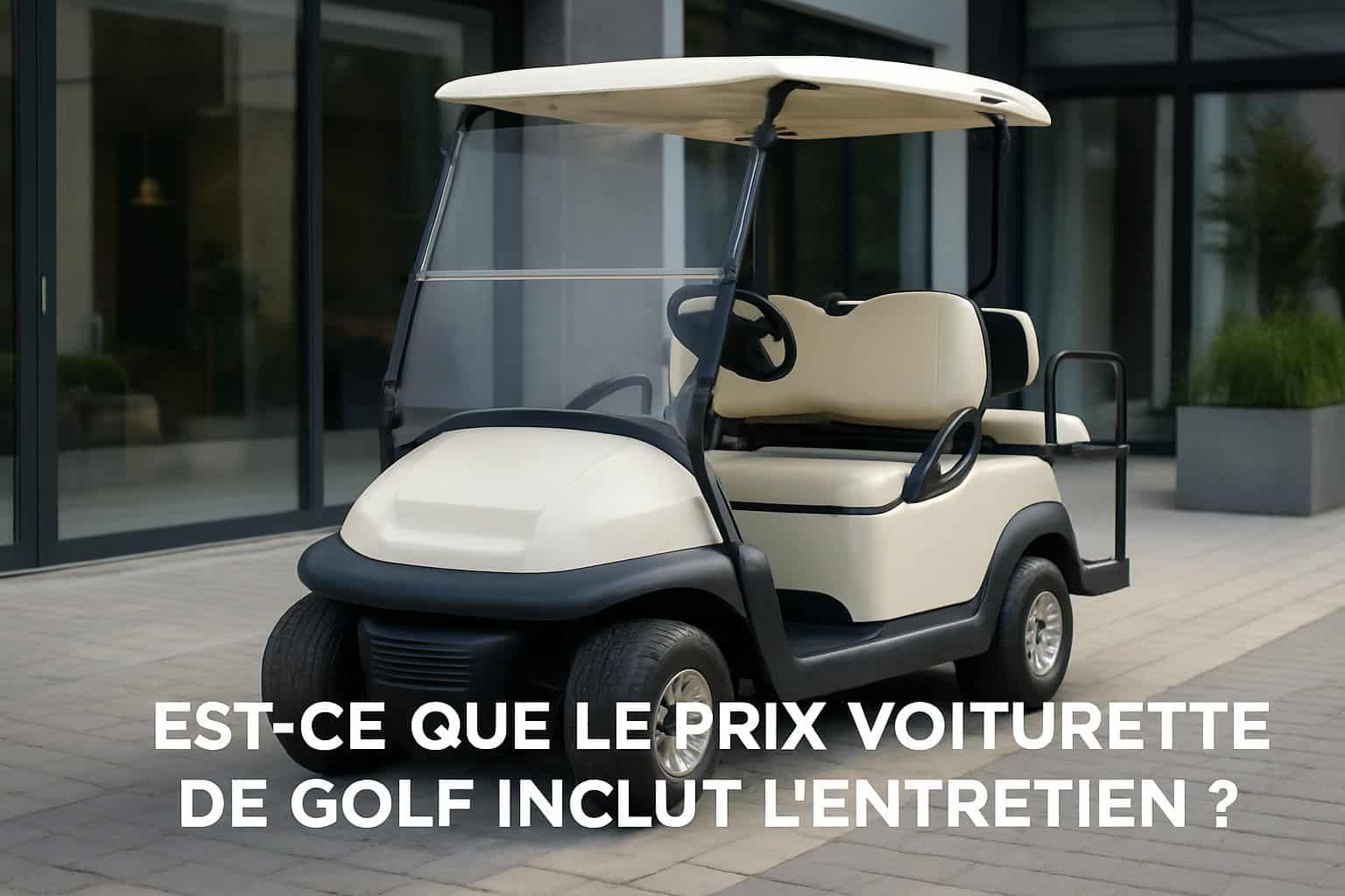 Est-ce que le prix voiturette de golf inclut l'entretien ? 1 Image centrale illustrant l’article