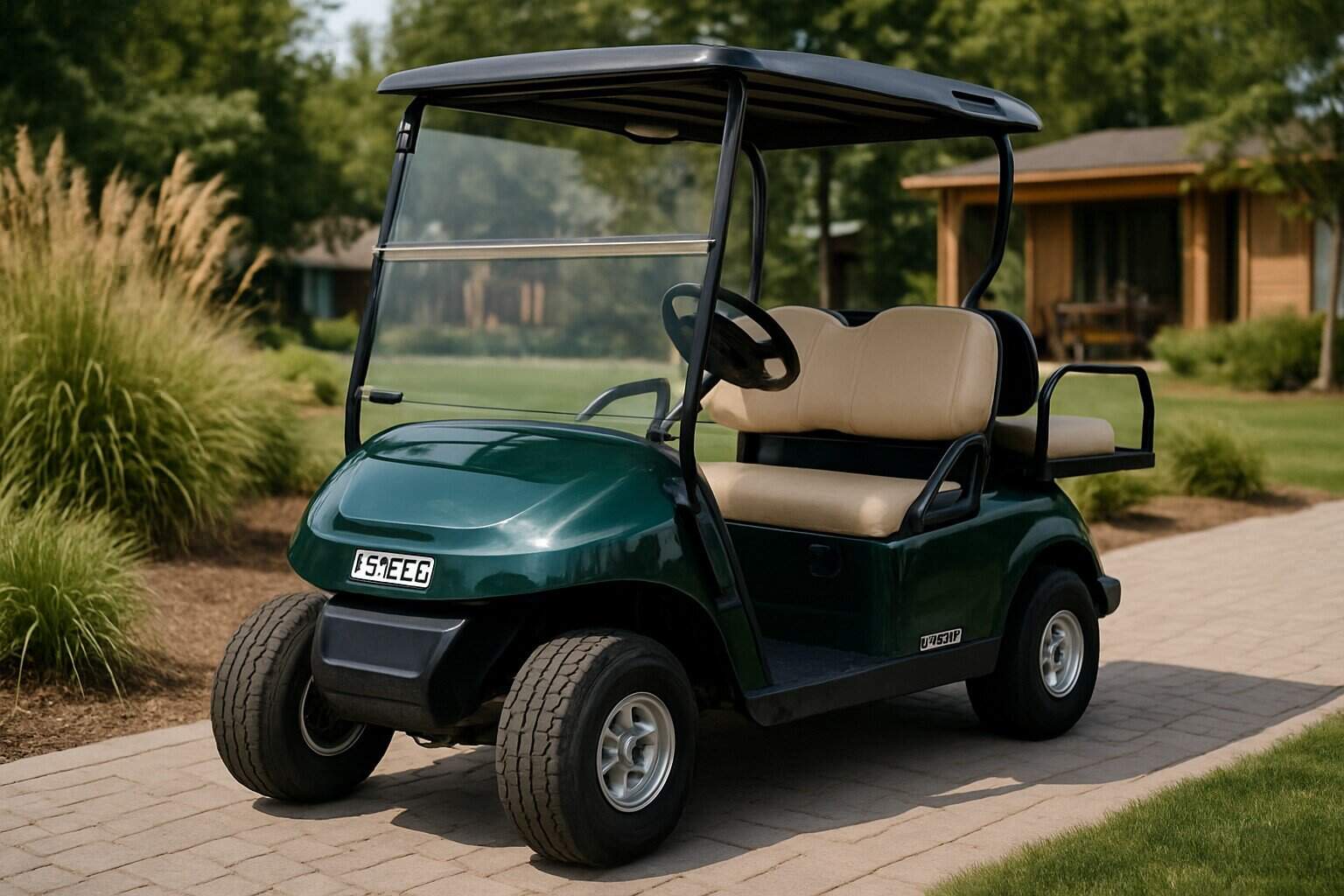 Ezgo golf cart on a golf course