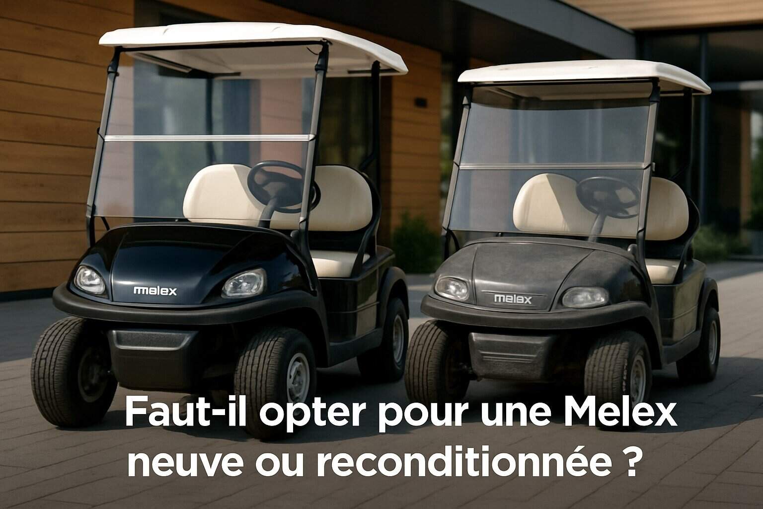 Faut-il opter pour une Melex neuve ou reconditionnée ? 1 Image centrale illustrant l’article