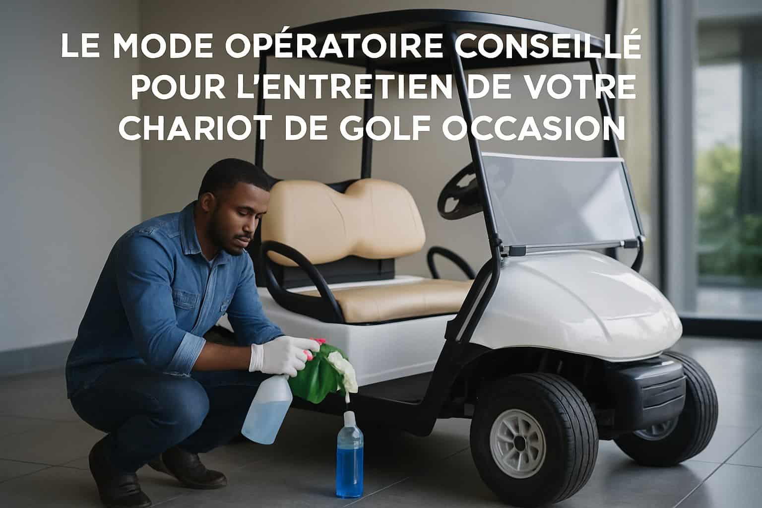 Le blog 1 Chariot de golf en entretien