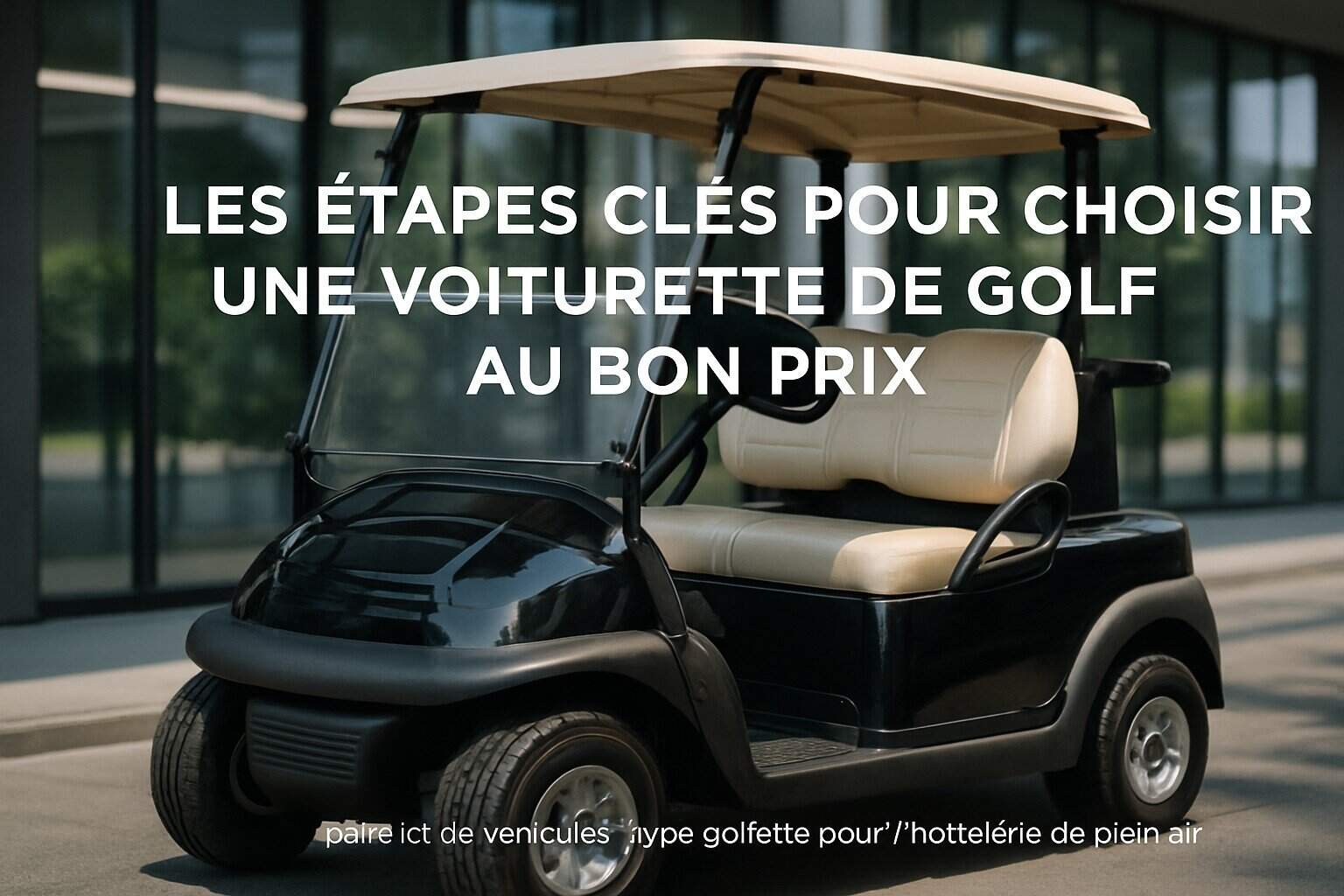 Les étapes clés pour choisir une voiturette de golf au bon prix 1 Image centrale illustrant l’article