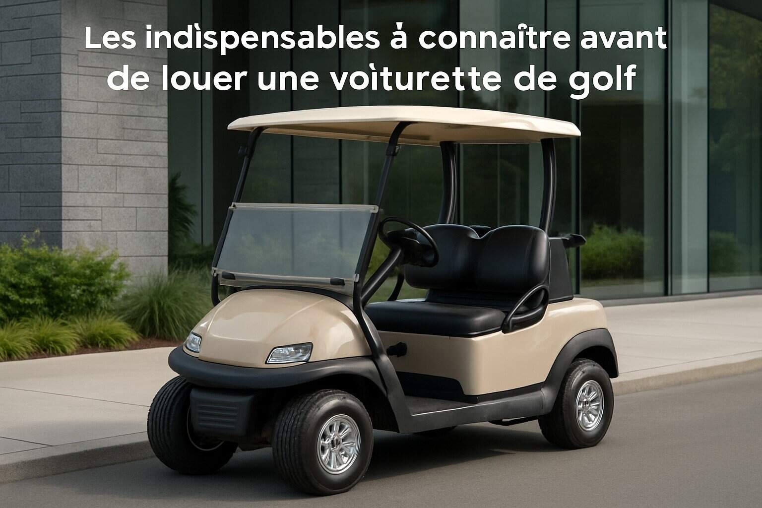Les indispensables à connaître avant de louer une voiturette de golf 1 Image centrale illustrant l’article