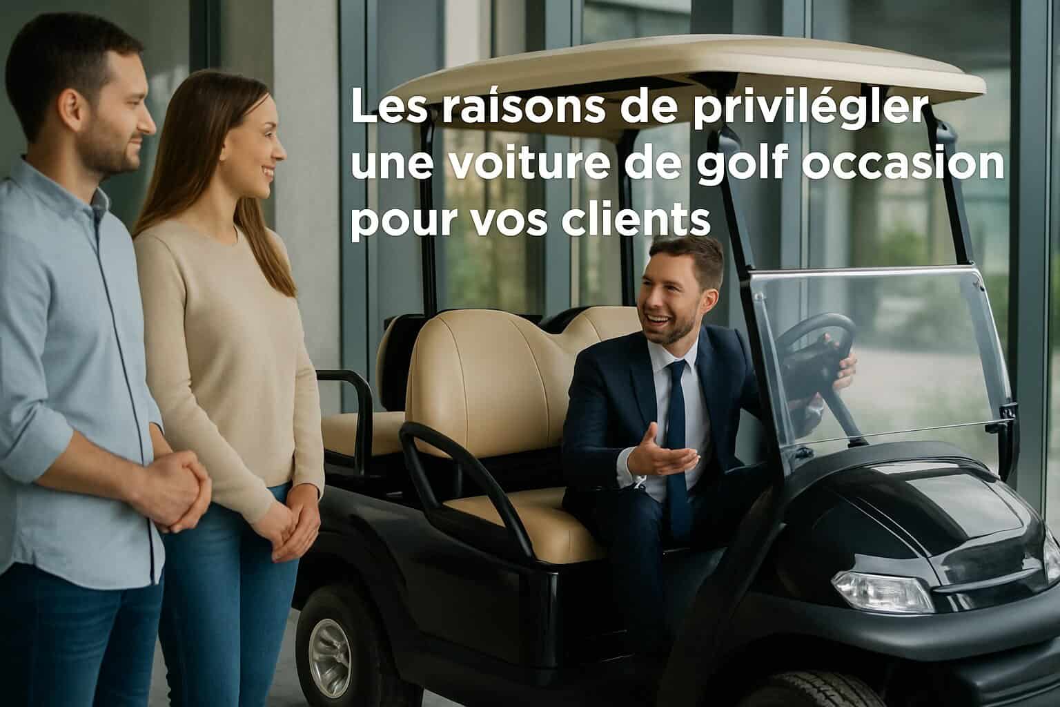 Les raisons de privilégier une voiture de golf occasion pour vos clients 1 Image centrale illustrant l’article