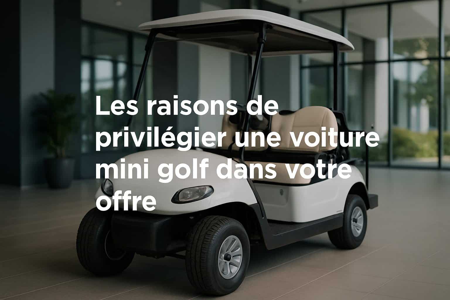 Les raisons de privilégier une voiture mini golf dans votre offre 1 Image centrale illustrant l’article
