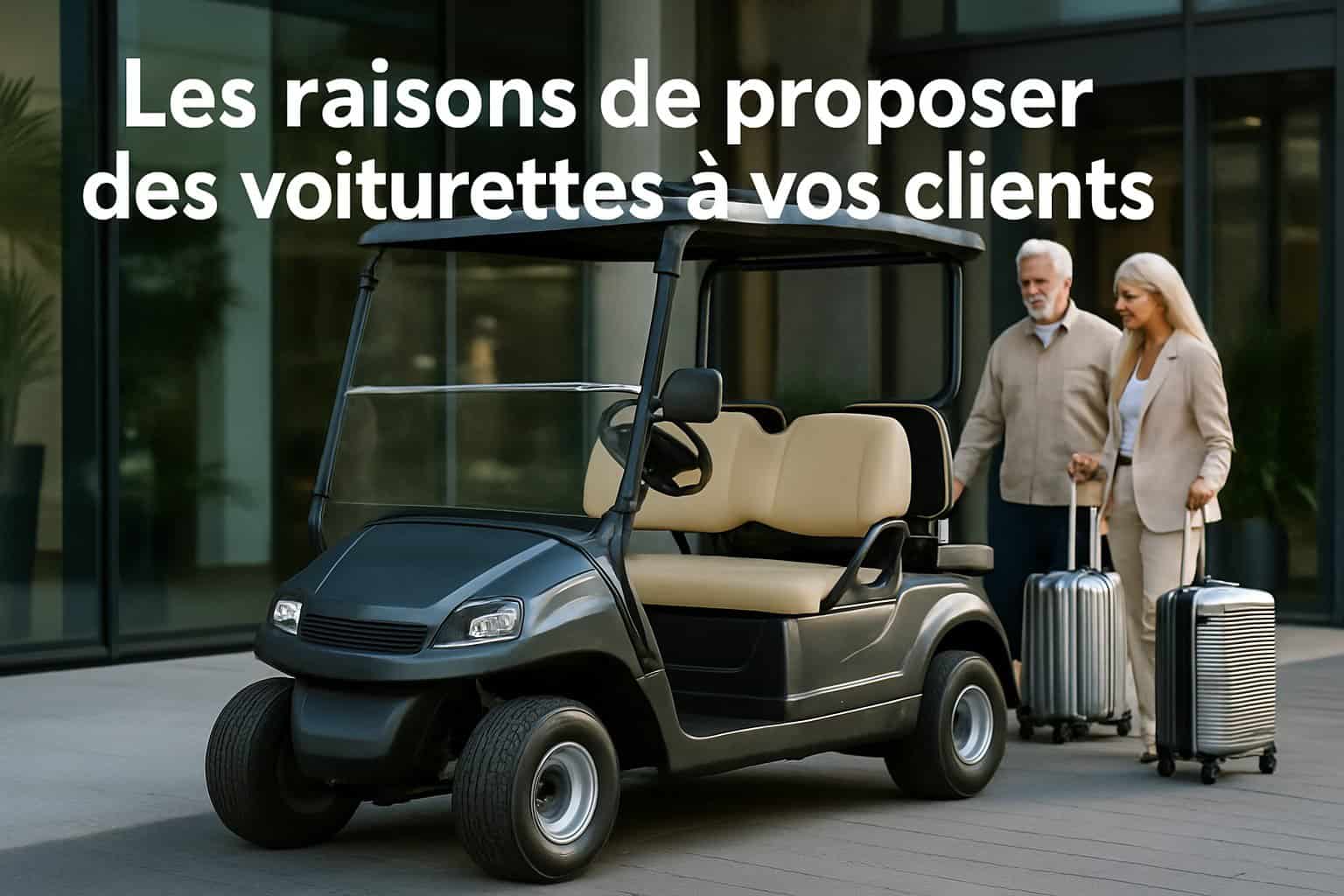 Les raisons de proposer des voiturettes à vos clients 1 Image centrale illustrant l’article