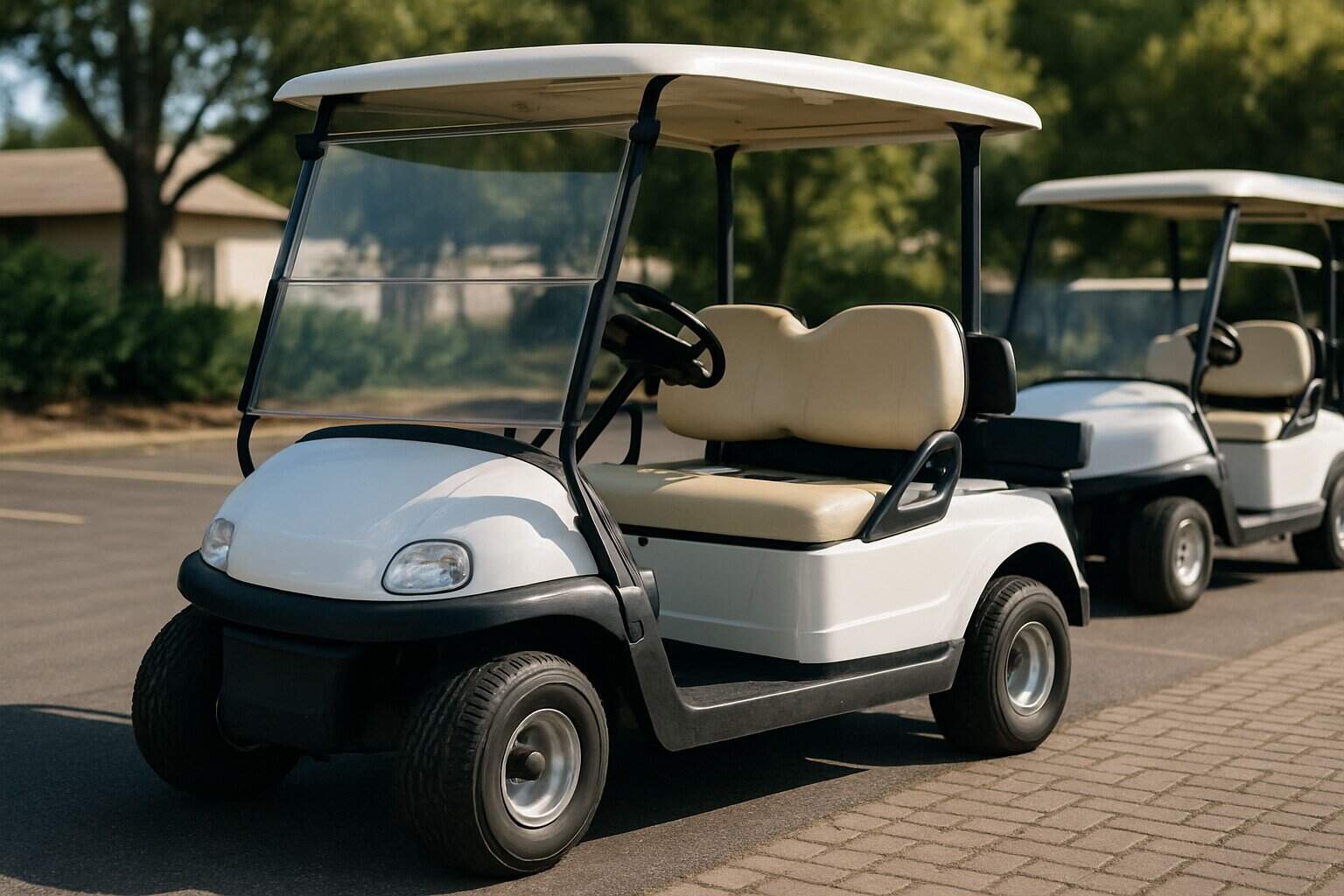 Used golf cart ready to be sold privately