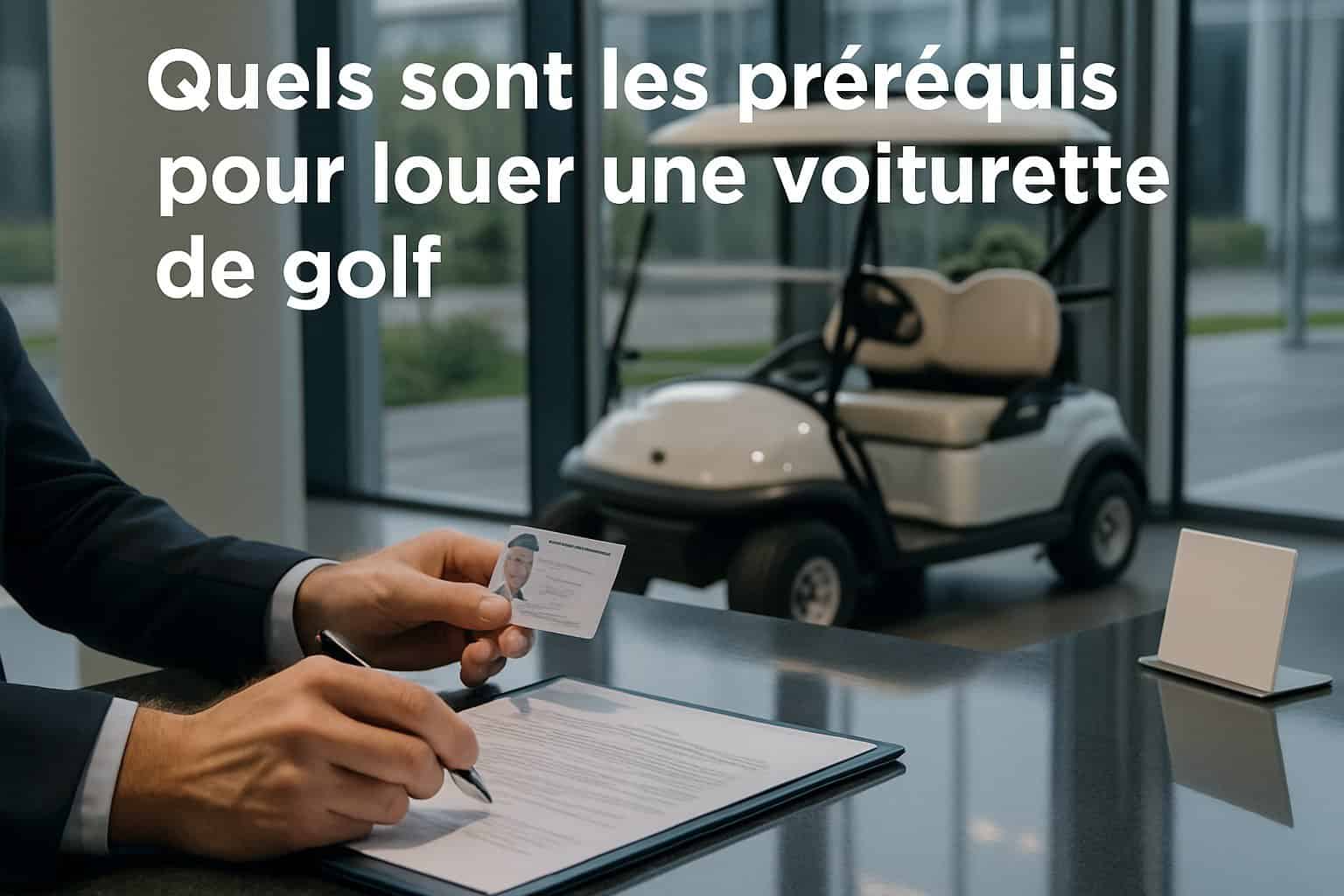 Quels sont les prérequis pour louer une voiturette de golf 1 Image centrale illustrant l’article