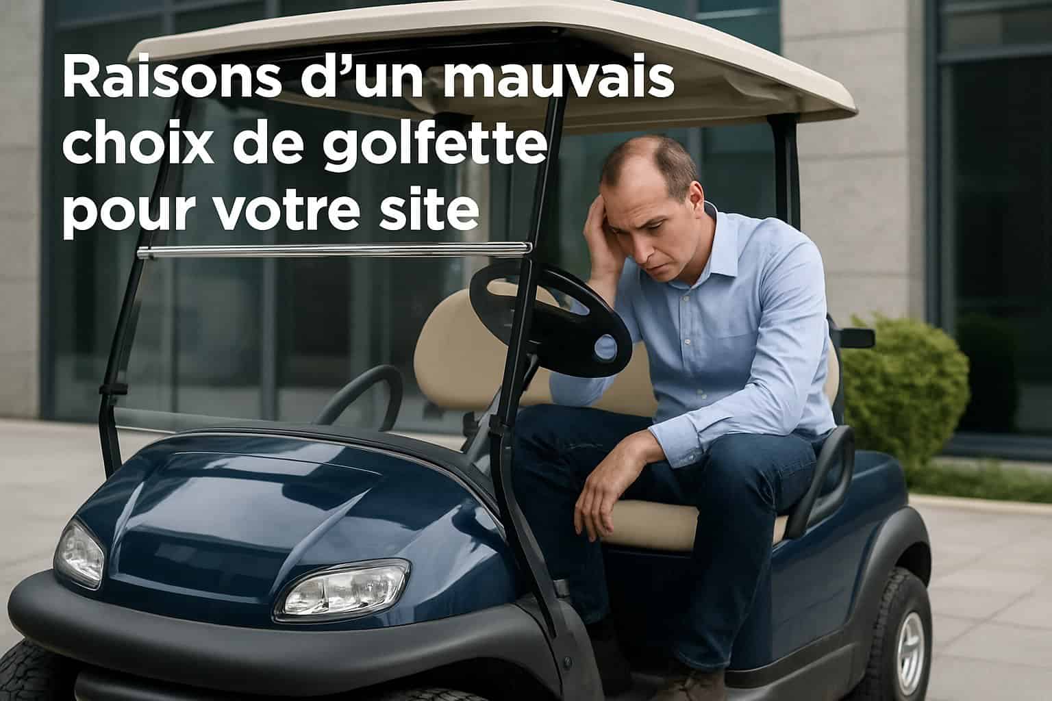 Raisons d'un mauvais choix de golfette pour votre site 1 Image centrale illustrant l’article