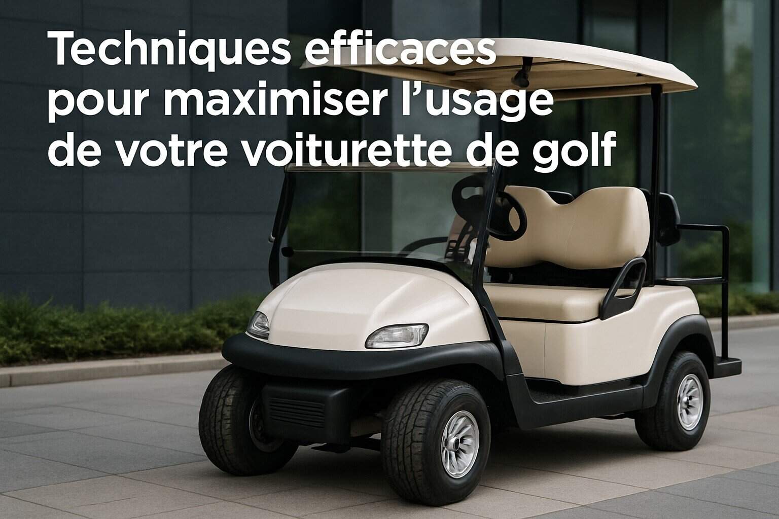 Techniques efficaces pour maximiser l'usage de votre voiturette de golf 1 Image centrale illustrant l’article
