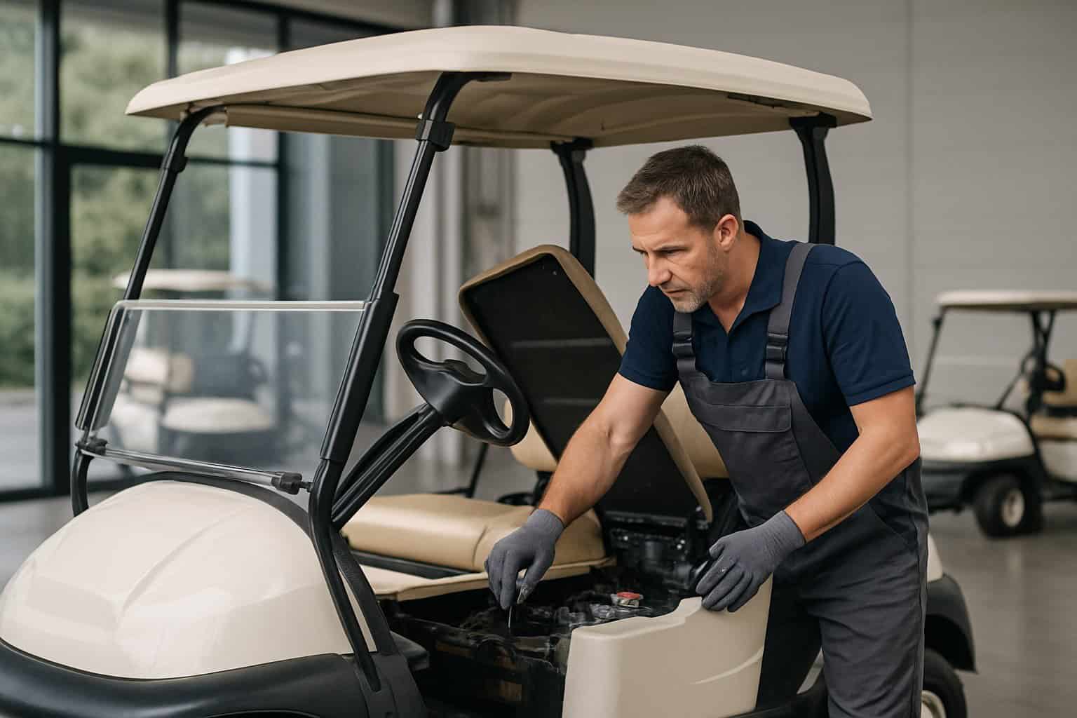 Maintenance of a used golf cart