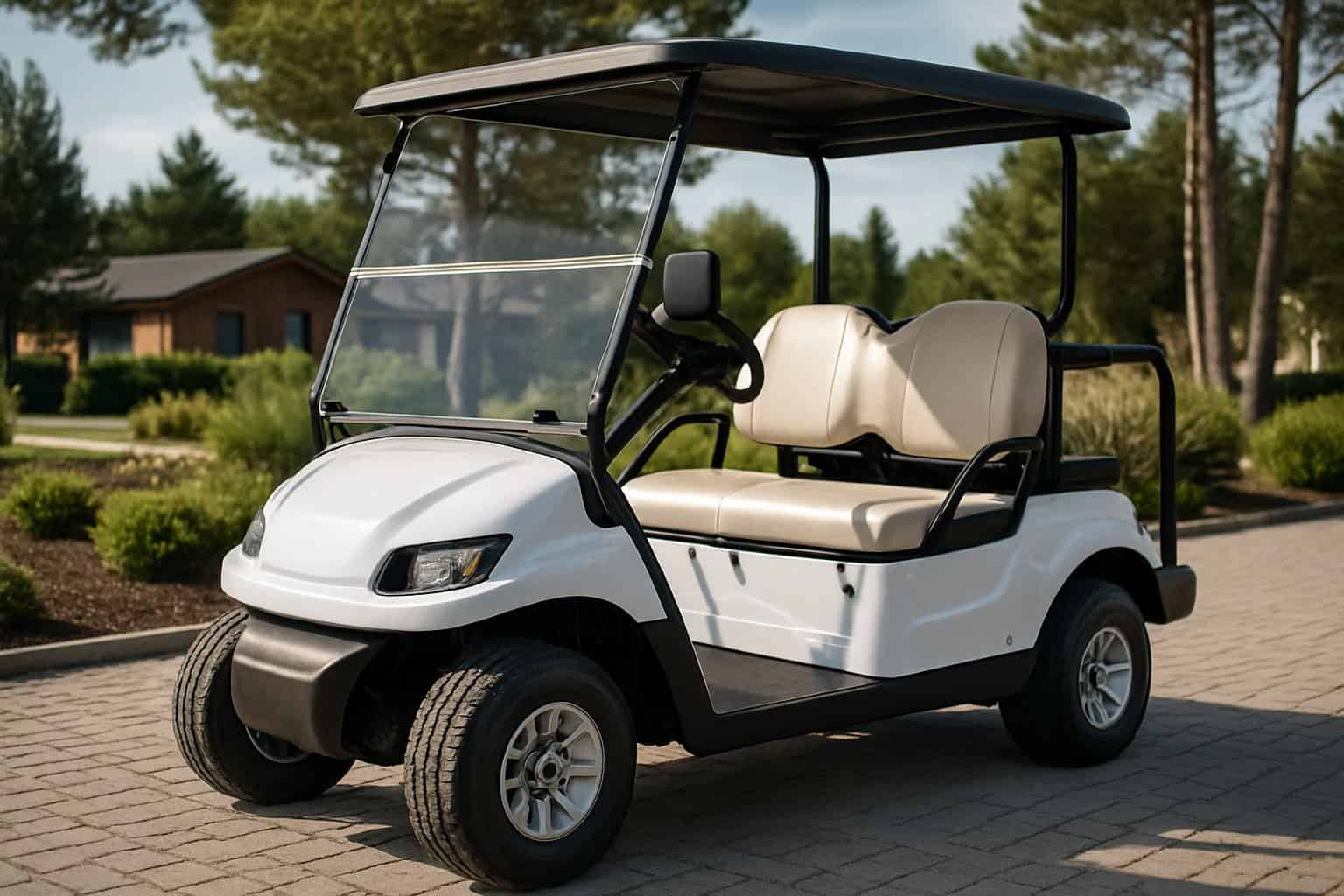 Modern outdoor electric golf cart