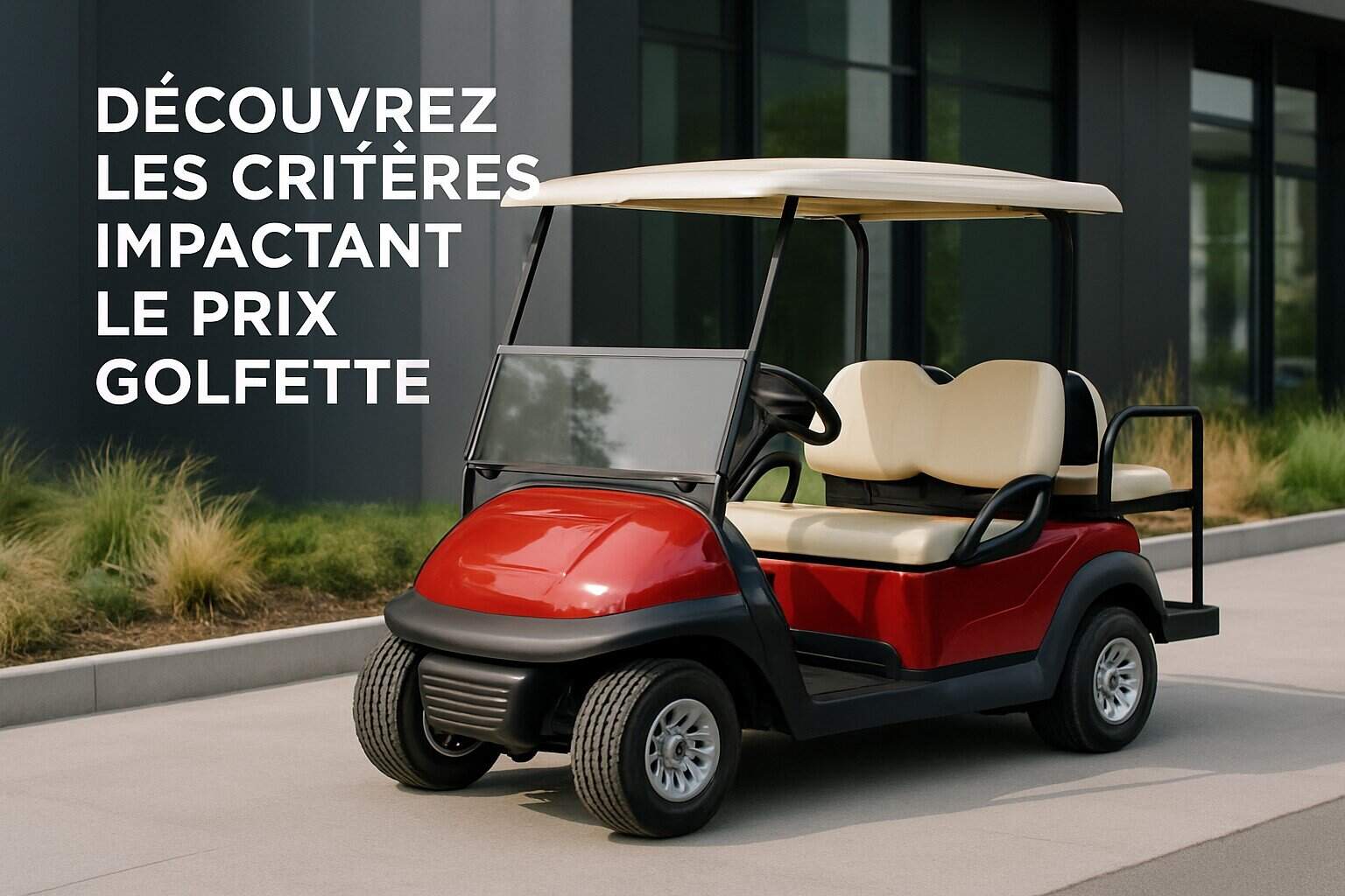 Découvrez les critères impactant le prix golfette 1 Image centrale illustrant l’article