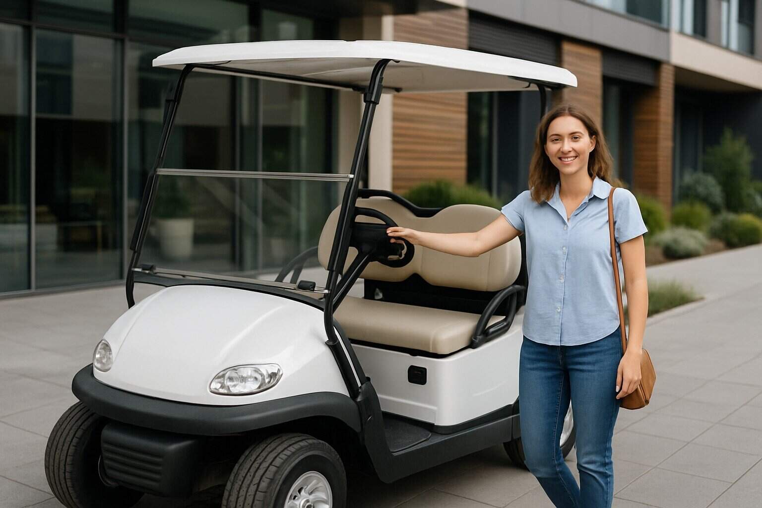 Golfette électrique disponible à la location