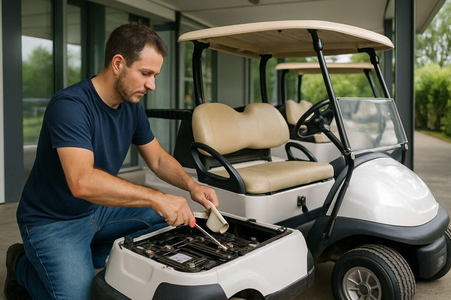 Maintenance of a used golf cart