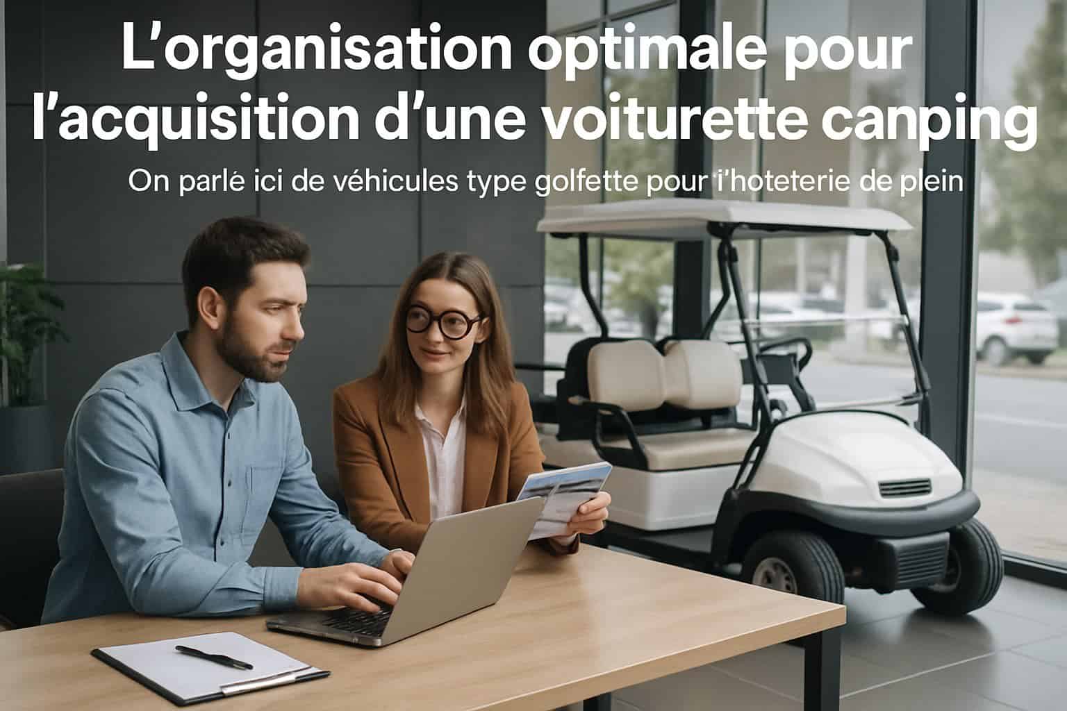 Voiturette de camping prête à partir en voyage