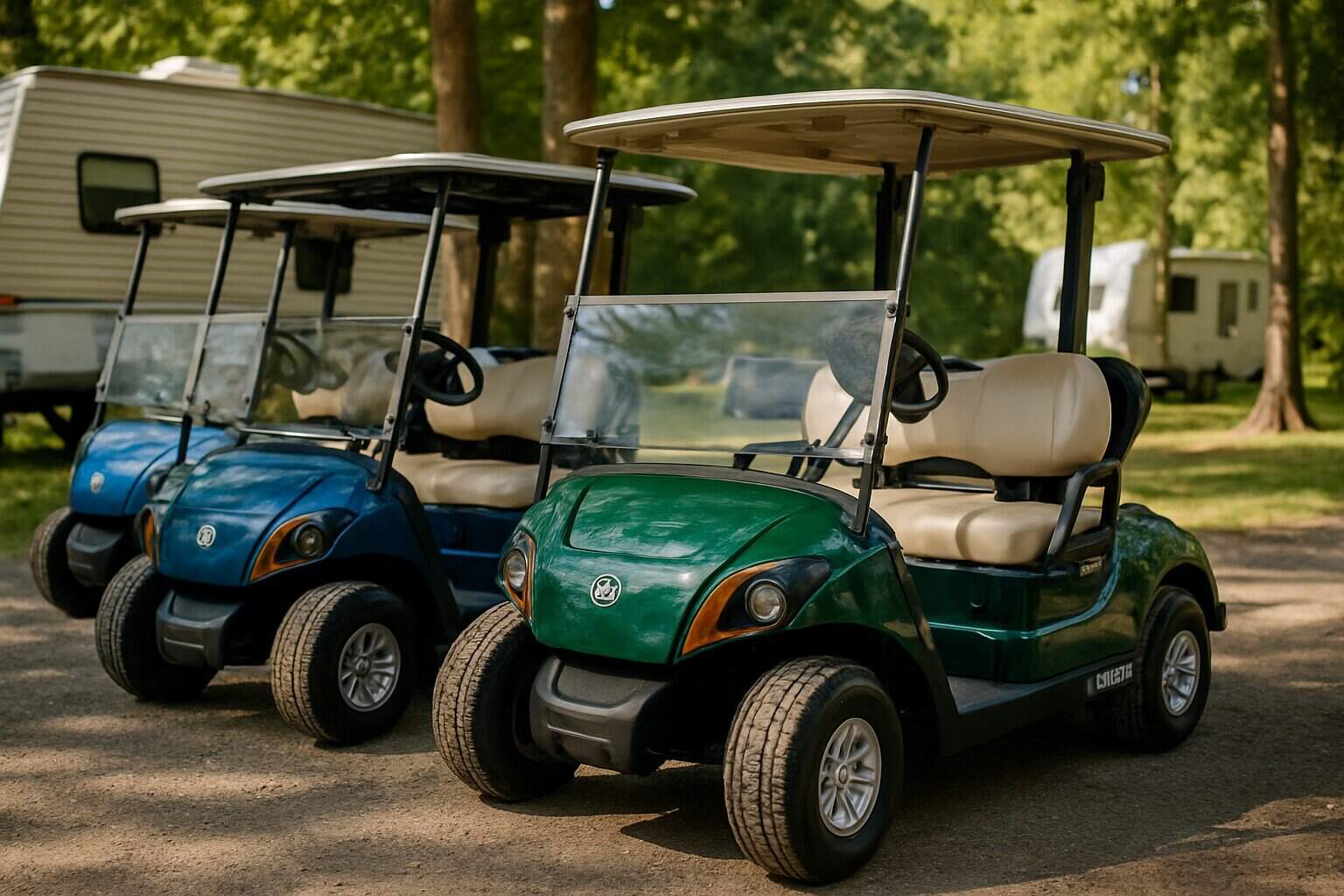 Buggy the golf Yamaha and camping