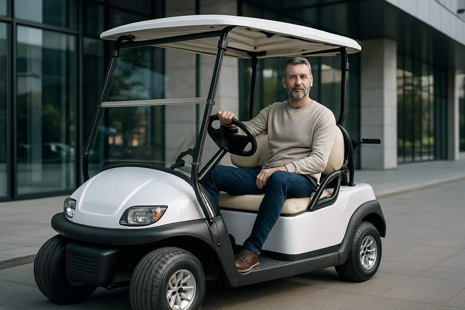 Golf cart ready to be purchased