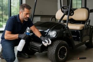 Golfette Yamaha bien entretenue