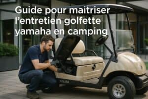 Entretien d'une golfette Yamaha en camping