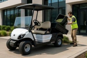 Yamaha Golfette benne en action