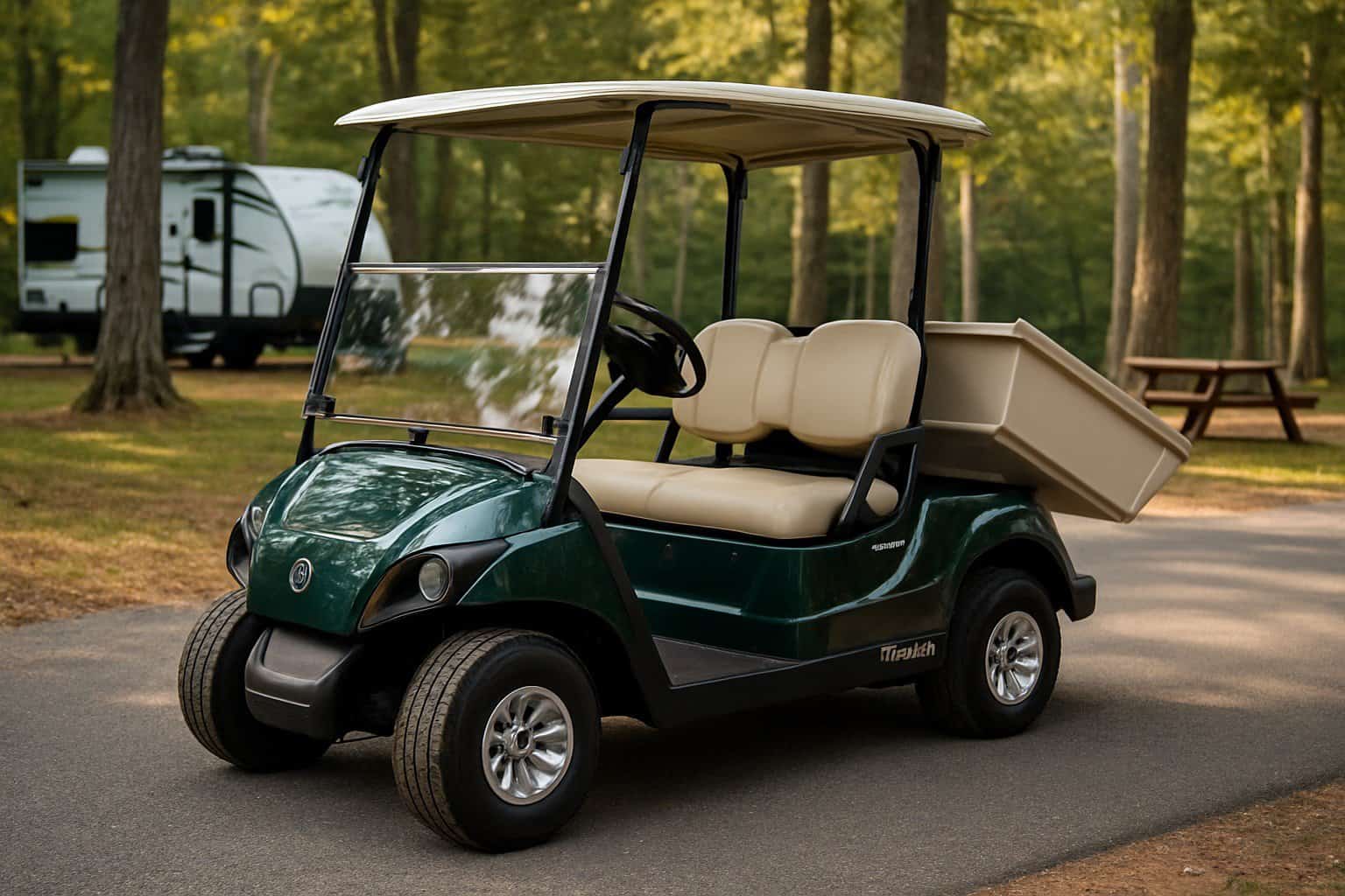 Yamaha Drive 2 benne dans un camping