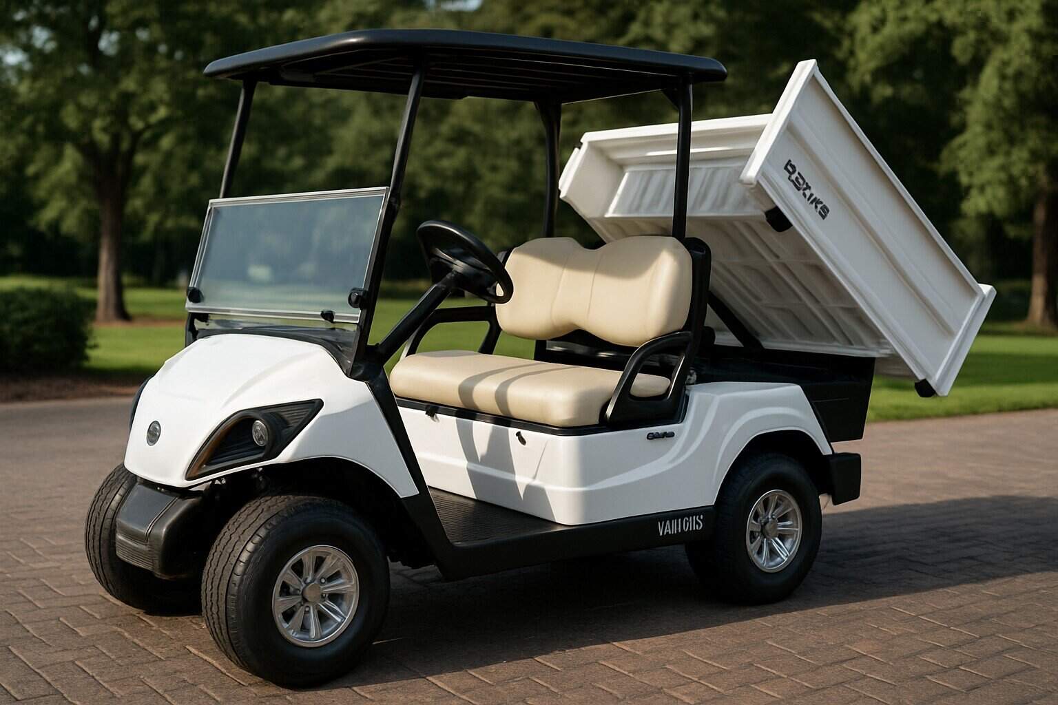 Yamaha Drive 2 tipper truck, side view