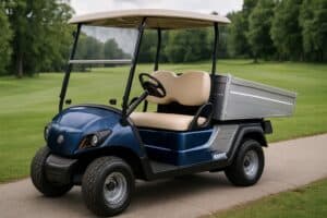 Yamaha Golfette benne en pleine action sur un terrain