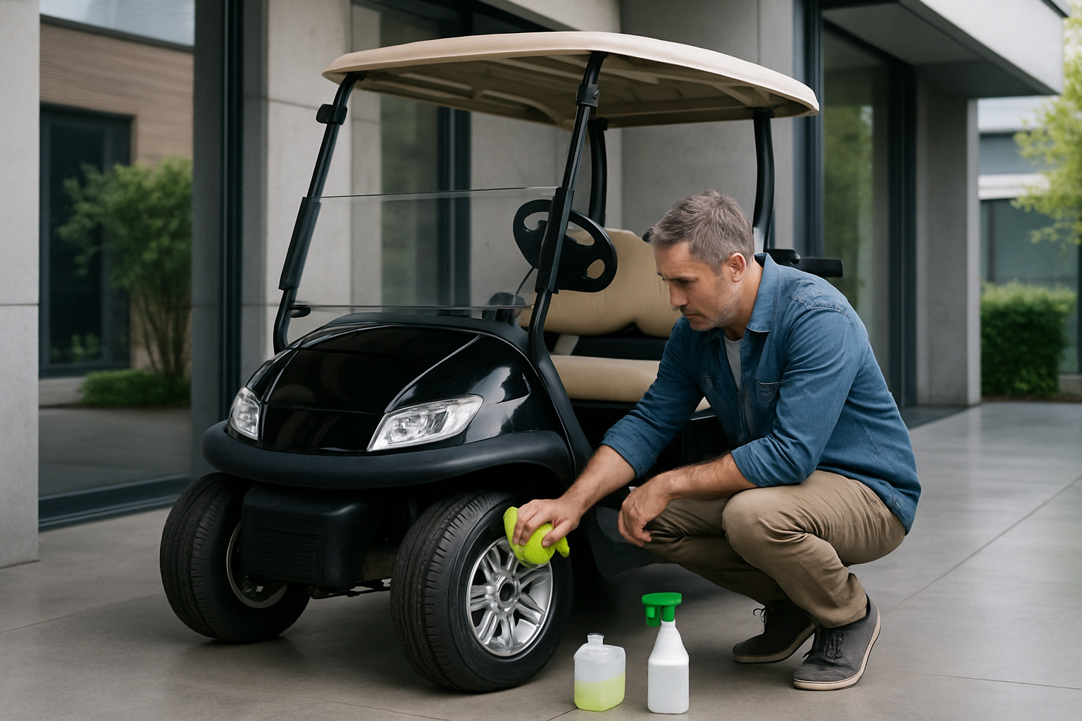 Maintenance of an electric golf cart