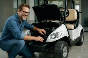 Dépannage d'une voiturette électrique de golf