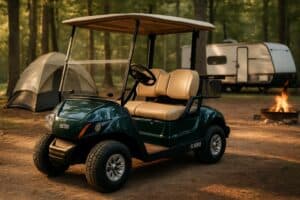 Voiturette Yamaha au camping