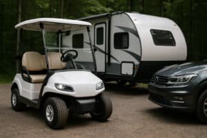 Voitures électriques et pétrolières comparées pour le camping