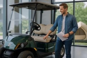 Golfette Yamaha pour camping