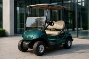 Voiturette de golf Yamaha sur un parcours