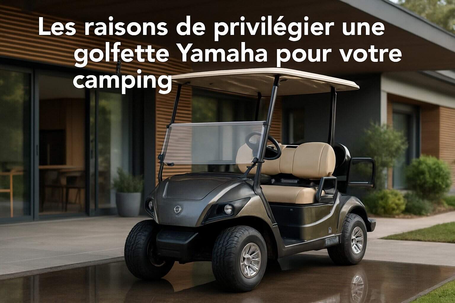 Les raisons de privilégier une golfette Yamaha pour votre camping 1 Central image illustrating the article